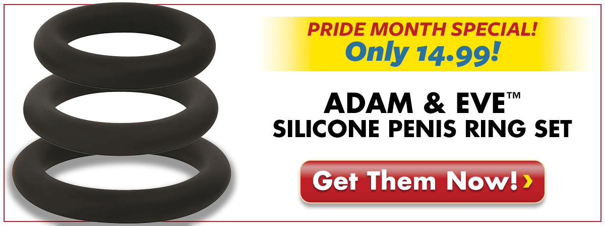 Adam & Eve Silicone Penis Ring Set - Now Only $14.99!