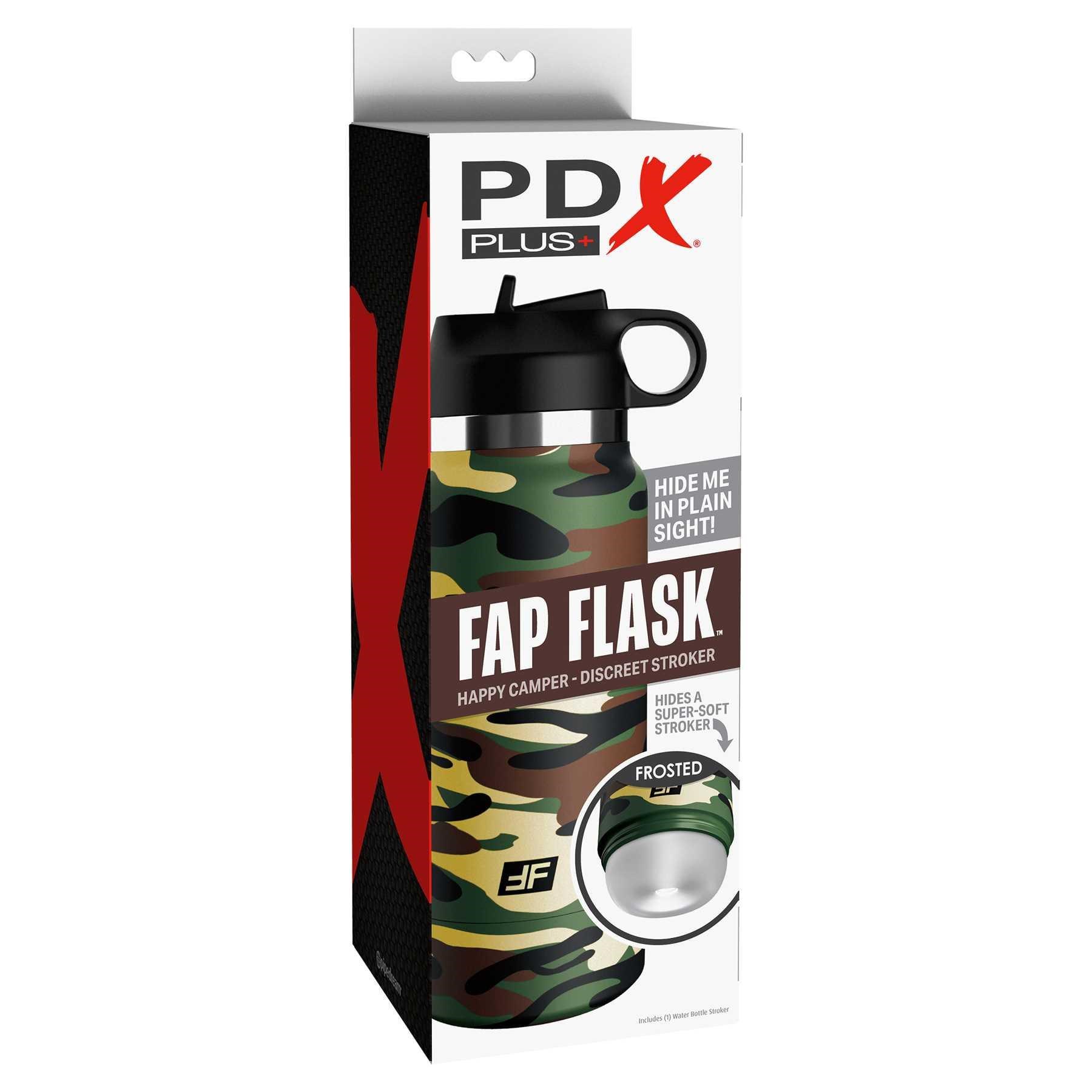 PDX Plus Fap Flask Stroker - Happy Camper male masturbator