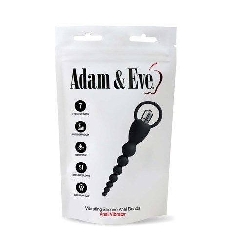 Adam & Eve Vibrating Silicone Anal Beads packaging