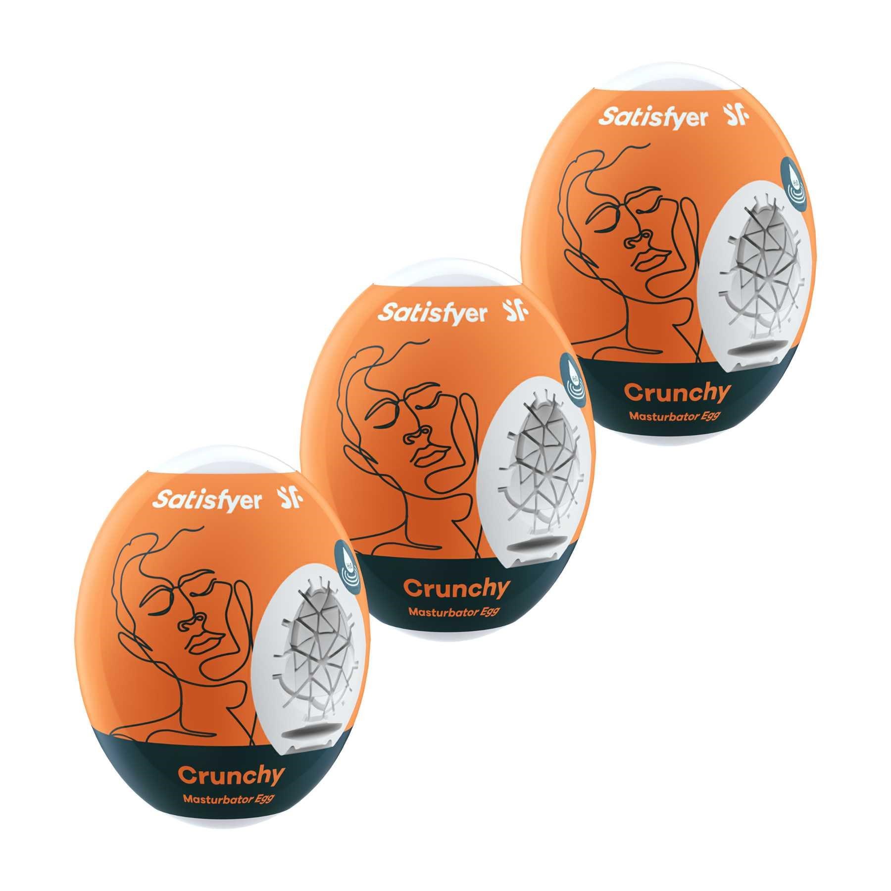 Satsifyer Masturbator Egg 3er Set - Crunchy