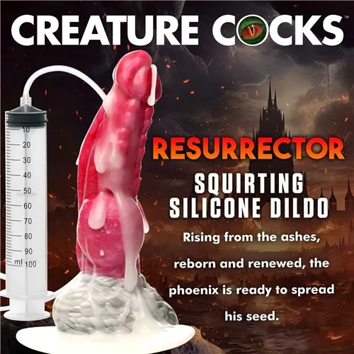 Creature Cock Resurrector Phoenix Squirting Silicone Dildo