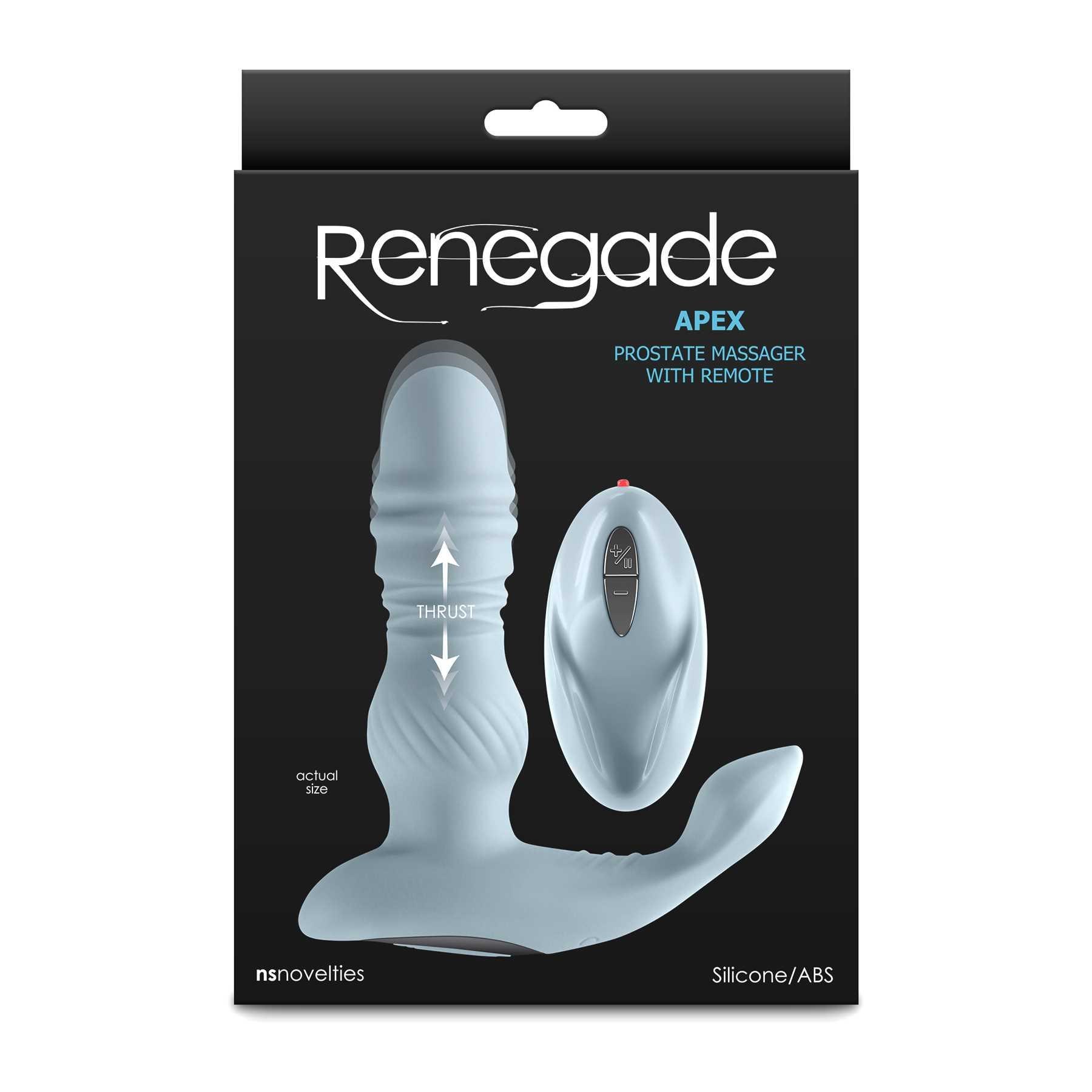 Renegade Apex Thrusting P-Spot Massager w/Remote packaging