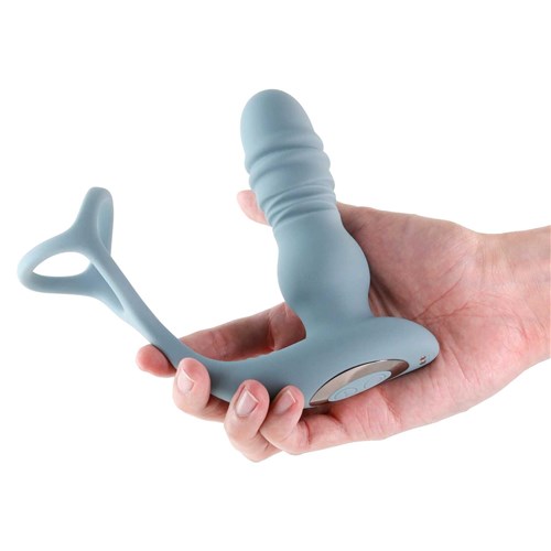 Renegade Handyman Thrusting P-Spot Massager & C-Ring w/Remote hand held