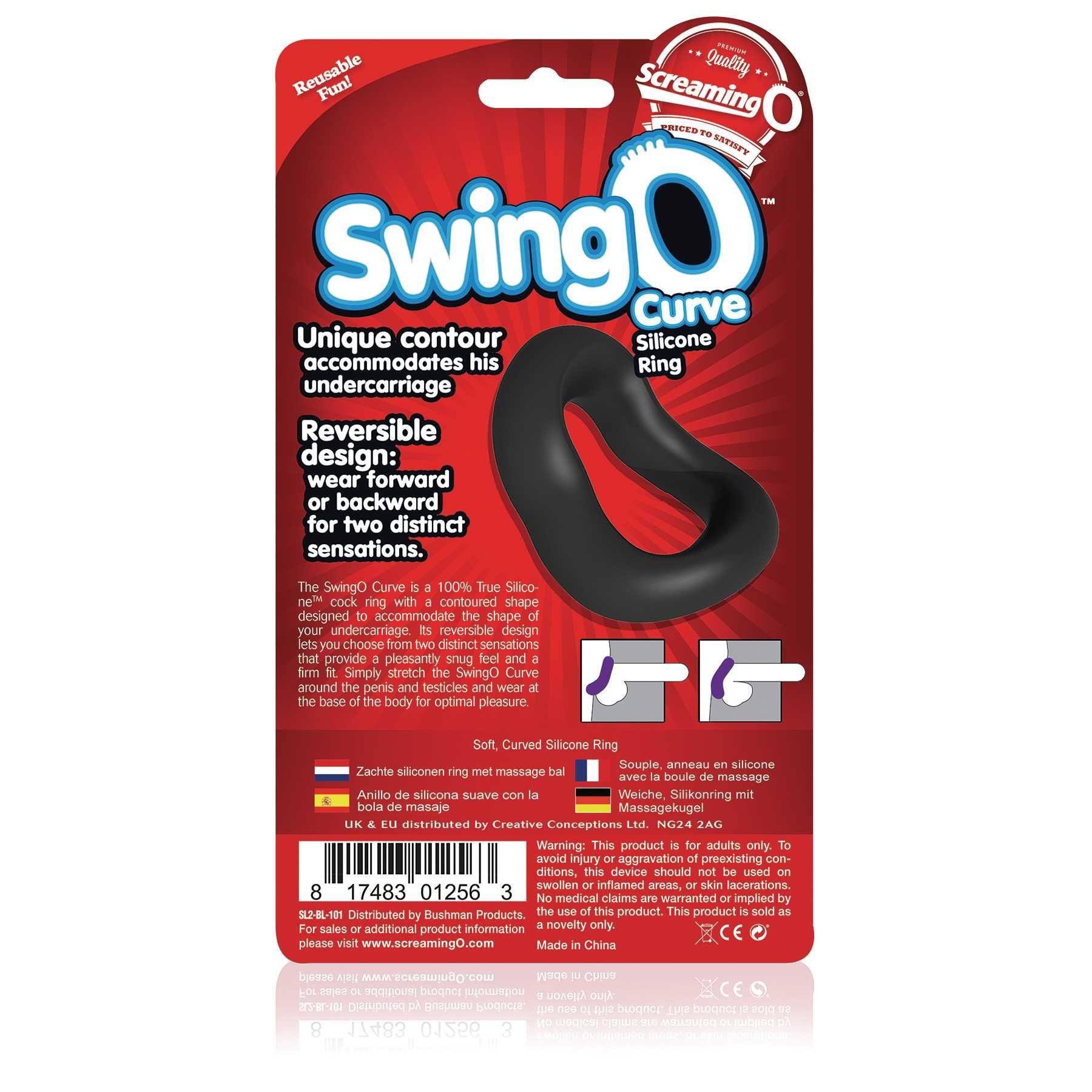 Swing O Curve Penis Ring packaging