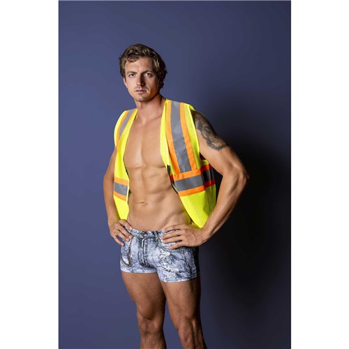 male model wearing Workin' Hard Costume