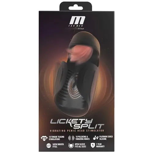 Lickety Split Vibrating Automatic Male Masturbator With Tongue Licking Oral Stimulator box