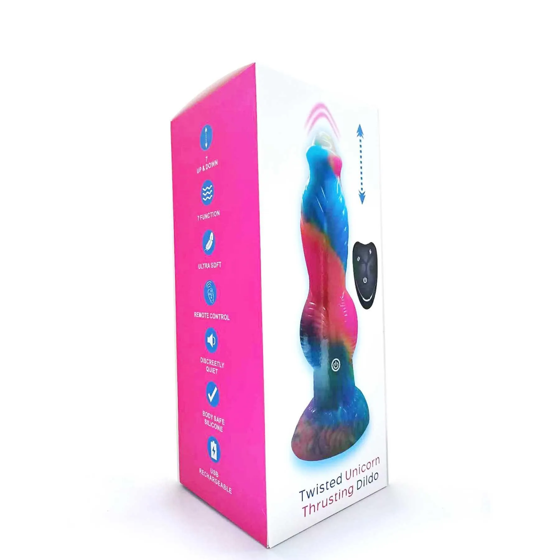 Twisted Unicorn Remote Control Thrusting Dildo