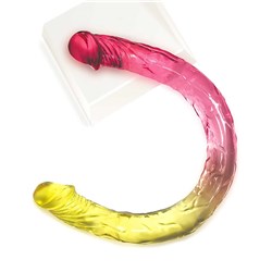 SHADES FADE TO COOL REALISTIC 17 INCH DOUBLE DILDO