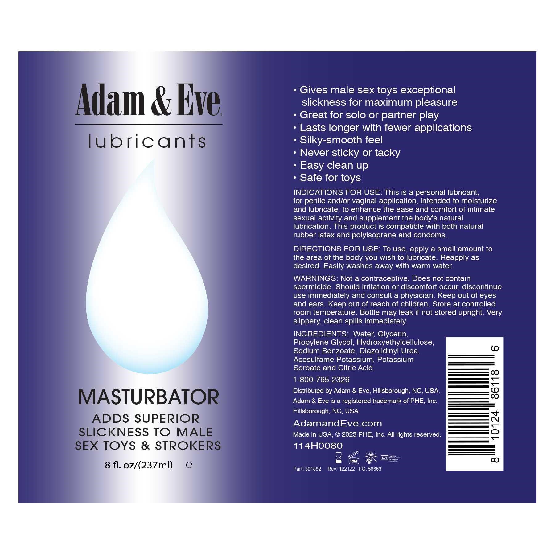 Adam & Eve Masturbator Lube