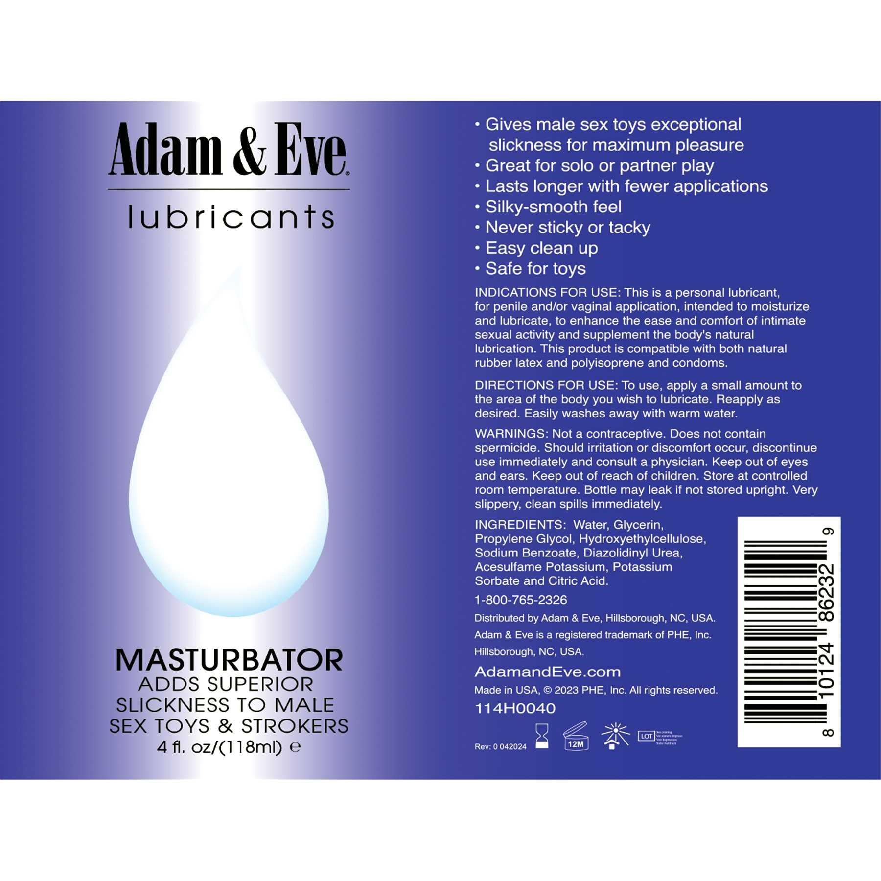 Adam & Eve Masturbator Lube