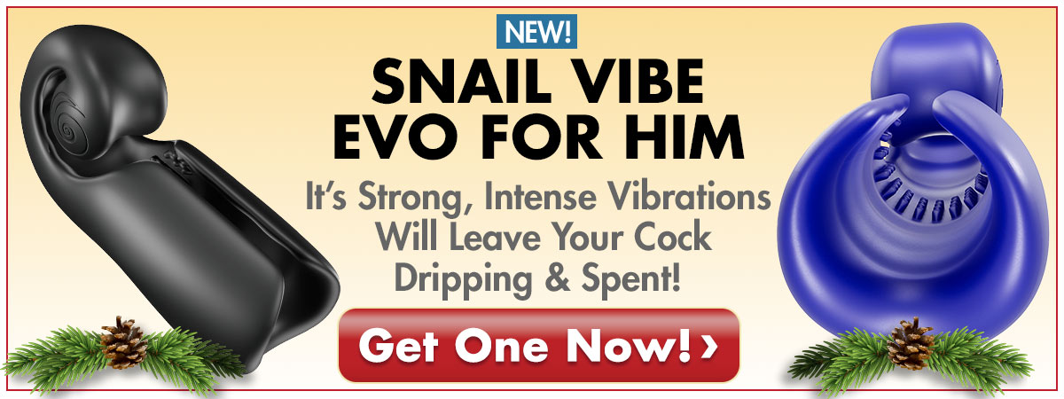 The Snail Vibe Evo For Him - It's Strong, Intense Vibrations Will Leave Your Cock Dripping & Spent! Get One Today