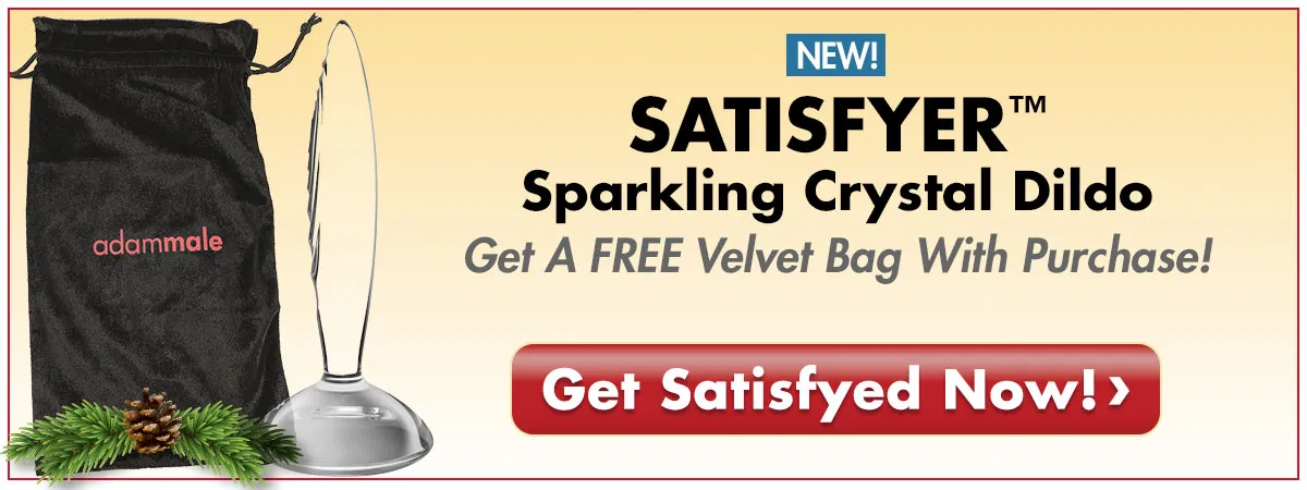 The Satisfyer Sparkling Crystal Dildo - Great for temperature play!