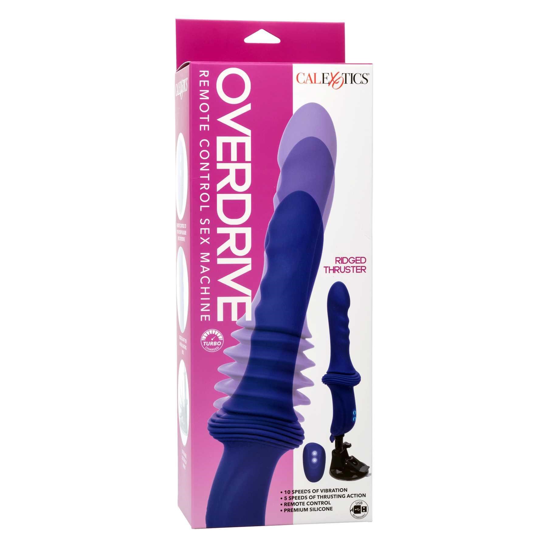 Overdrive Remote Control Ridged Thruster Sex Machine box