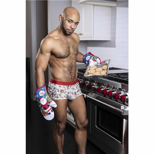 St. Dick Mesh Boxer Short on male in kitchen