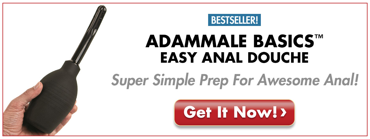 Get The AdamMale Basics Easy Anal Douche - Super Simple Prep For Awesome Anal!