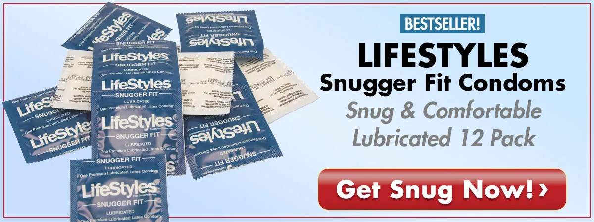 Enjoy Lifestyles Snugger Fit Condoms - A Snug & Comfortable Lubricated 12 Pack