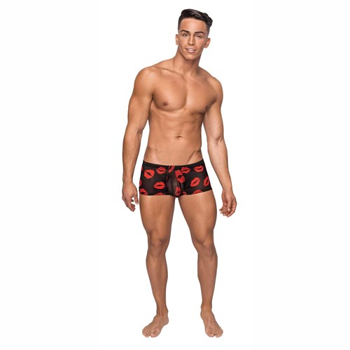 KISS ME SHEER MESH MINI SHORT on male model