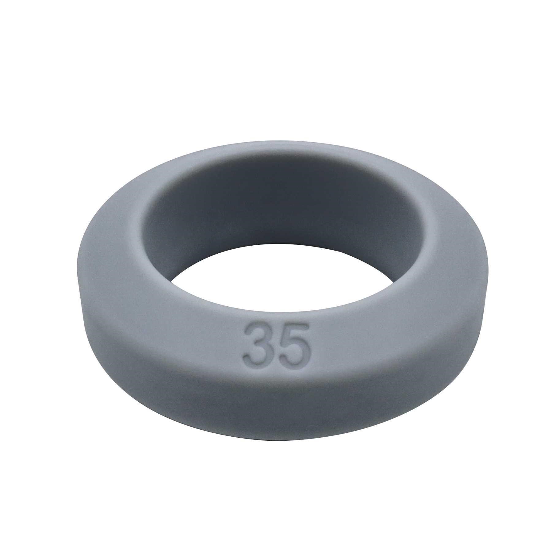 3-PC. GREY SILICONE RING SET