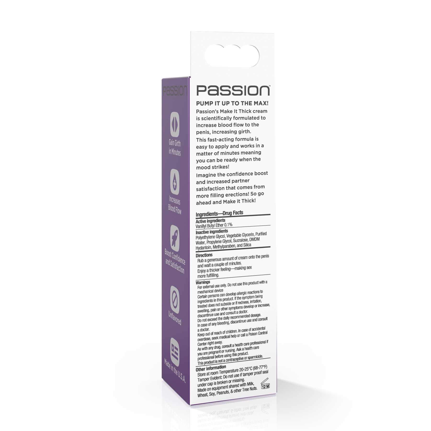 Passion Lubricants Make it Thick Thickening Cream