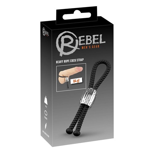 Rebel Heavy Rope Cock Strap packaging